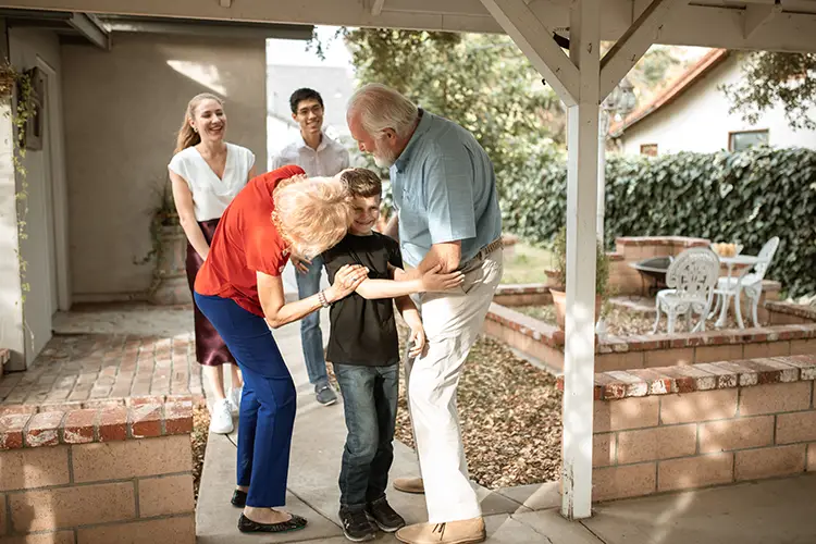 burien family with grandparents